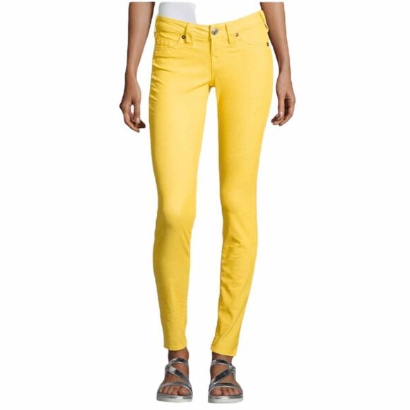 True Religion Shannon Yellow Corduroy Pants 27 - Picture 2 of 14